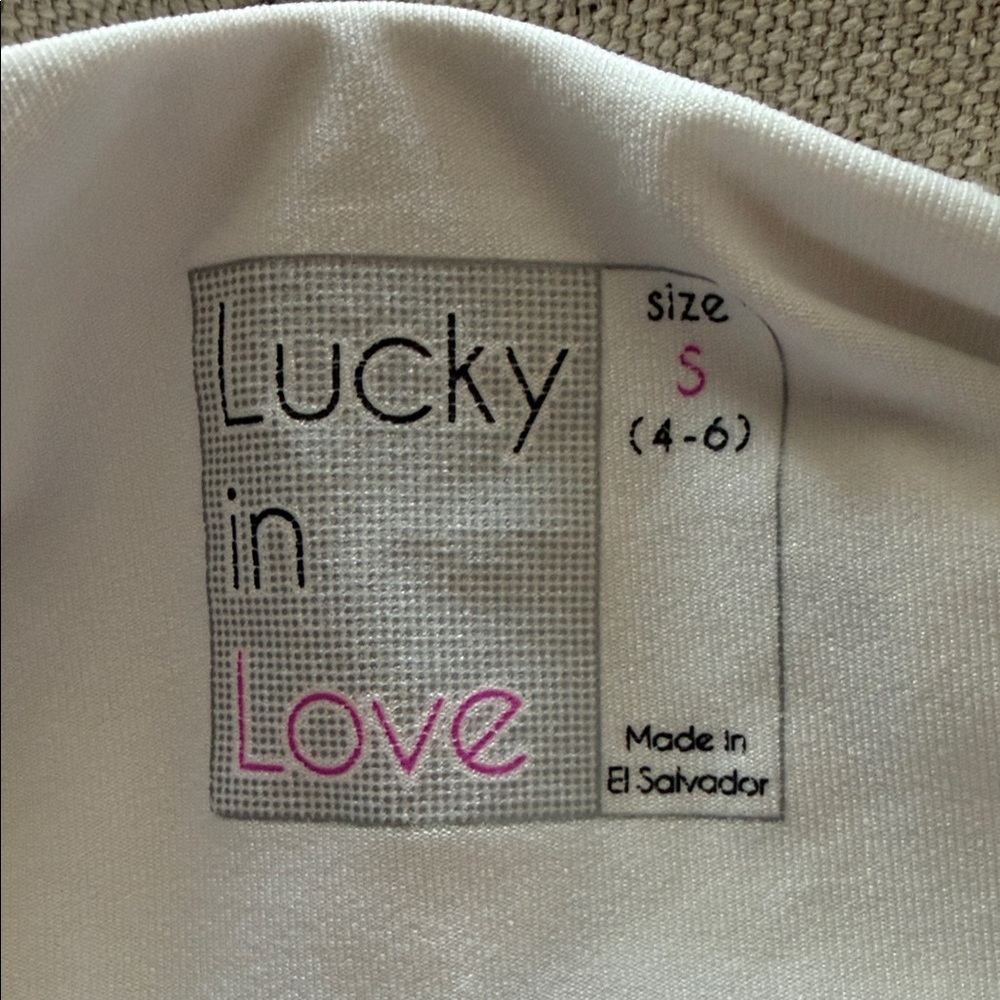 Lucky in Love White Layered Tennis Skirt with Stripe Pleated Hem - Picture 2 of 3